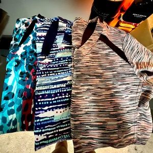 White cross scrub tops